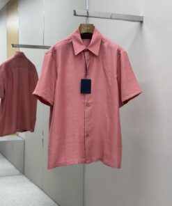 1v2025ss棋盘格翻领衬衫整