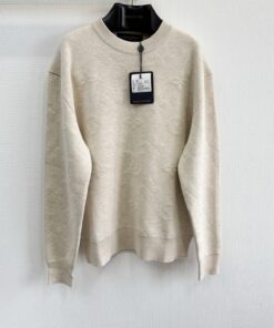 1v25ss Monogram浮雕提花毛织套