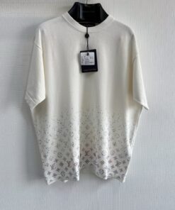 1v25ssMonogram烫钻针织T恤精