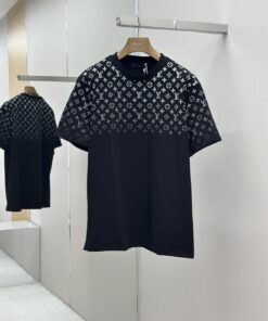 1V渐变提花短袖T恤25新品_4216