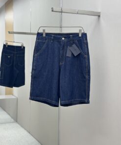 25SS Prada牛仔短裤面料是