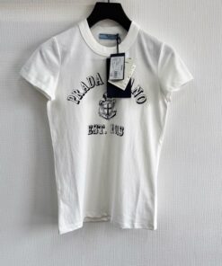 25ssPrd女士徽标饰印花T恤短袖_12102