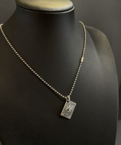 925纯银六芒星扑克牌套链