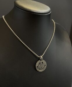 925纯银圆牌笑脸套链