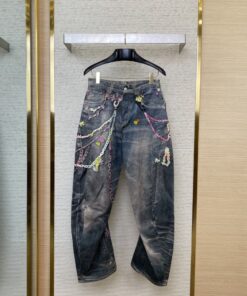 AcneStudios3D打印链条印花牛