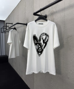 AcneStudios爱心涂鸦短袖工