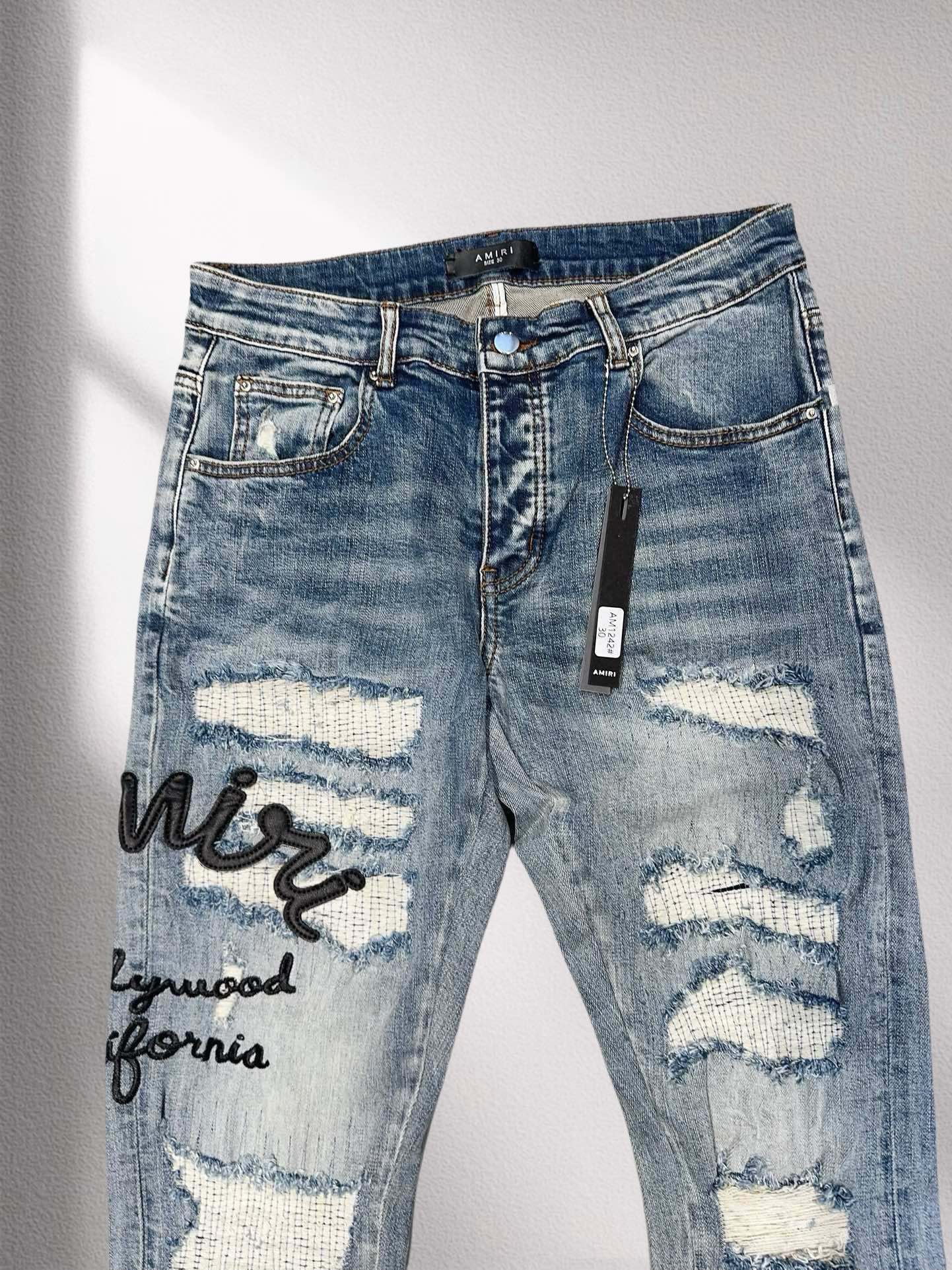 AMIRI2024ss男士牛仔裤最新款_13687 - 图片 3