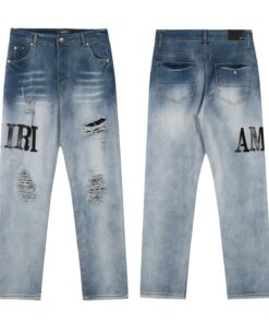 AMIRI贴布刺绣牛仔裤长_13660(3)