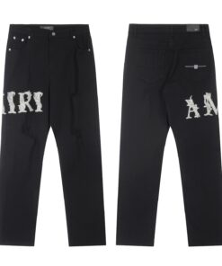 AMIRI贴布刺绣牛仔裤长_13660