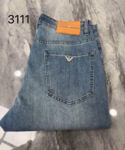 阿玛尼爆款天丝牛仔裤双层固