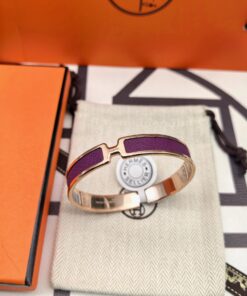 爱马仕紫色皮手镯 新款版本：_12465