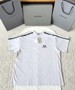 Balenciaga25SS肩杠条圆领短袖
