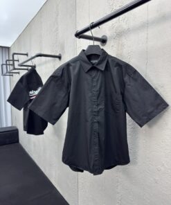 Balenciaga背后泼墨印花衬衫