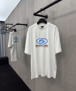 Balenciaga冲浪裂纹印花短袖