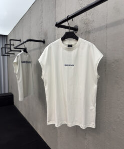 Balenciaga刺绣字母无袖马甲