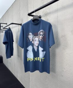 Balenciaga多人像艺术家印花短