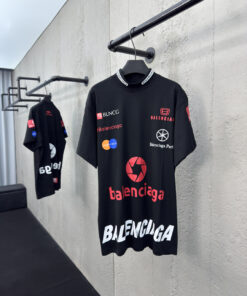 Balenciaga多元素印花短袖工