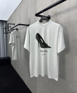 Balenciaga高跟鞋印花短袖工