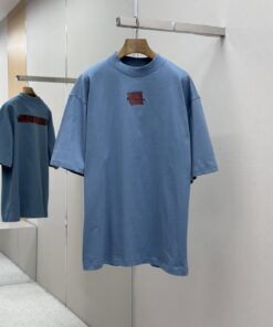 Balenciaga胶带字母刺绣短袖