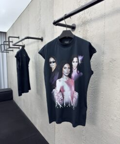 Balenciaga卡戴珊人像背心工