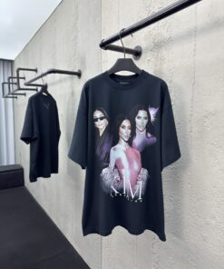 Balenciaga卡戴珊人像短袖工