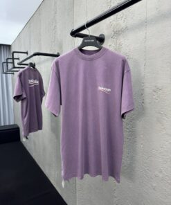 Balenciaga可乐波浪纹裂字母短