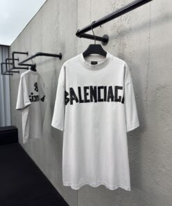 Balenciaga美纹纸胶带短袖工