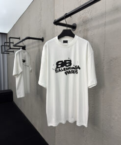 Balenciaga泼墨字母印花短袖_850