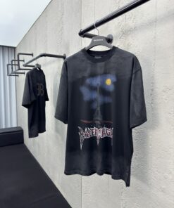 Balenciaga前后拼接铁塔双B短袖