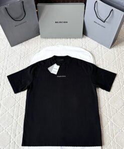 Balenciaga前后水钻logo短袖