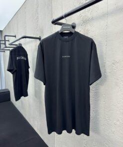 Balenciaga前后烫钻字母短袖