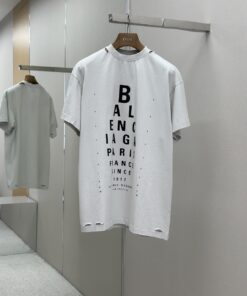 Balenciaga视力表印花破坏短