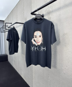 Balenciaga紫姐艺术家印花短袖