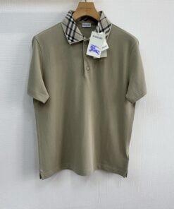 bbr25ss情侣格纹领四色polo衫_10517