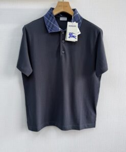 bbr25ss情侣格纹领四色polo衫_10520