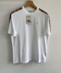 bbr25ss袖子格子织带装饰T