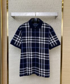 BBR巴宝莉格纹POLO衫正确价