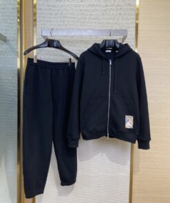 BBR巴宝莉战马徽标拉链连帽卫衣_14513