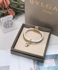 宝格丽双圈蛇手绳  白色（白头）_12379