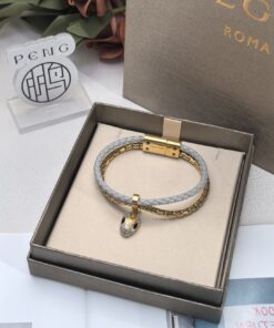 宝格丽双圈蛇手绳  灰色版本：_12376