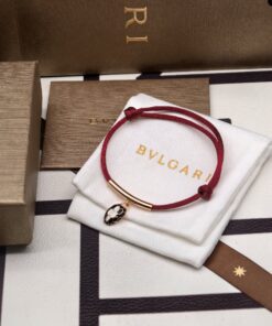 宝格丽蛇头手绳 红色版本_12452