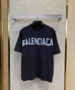 BLCG巴黎世家美纹胶带印花短袖T_6973