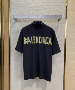 BLCG巴黎世家美纹胶带印花短袖T