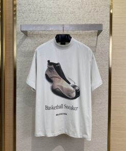 BLCG巴黎世家鞋履印花短袖T恤