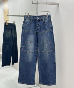 BLCG阔脚牛仔裤结构裤美式_4724