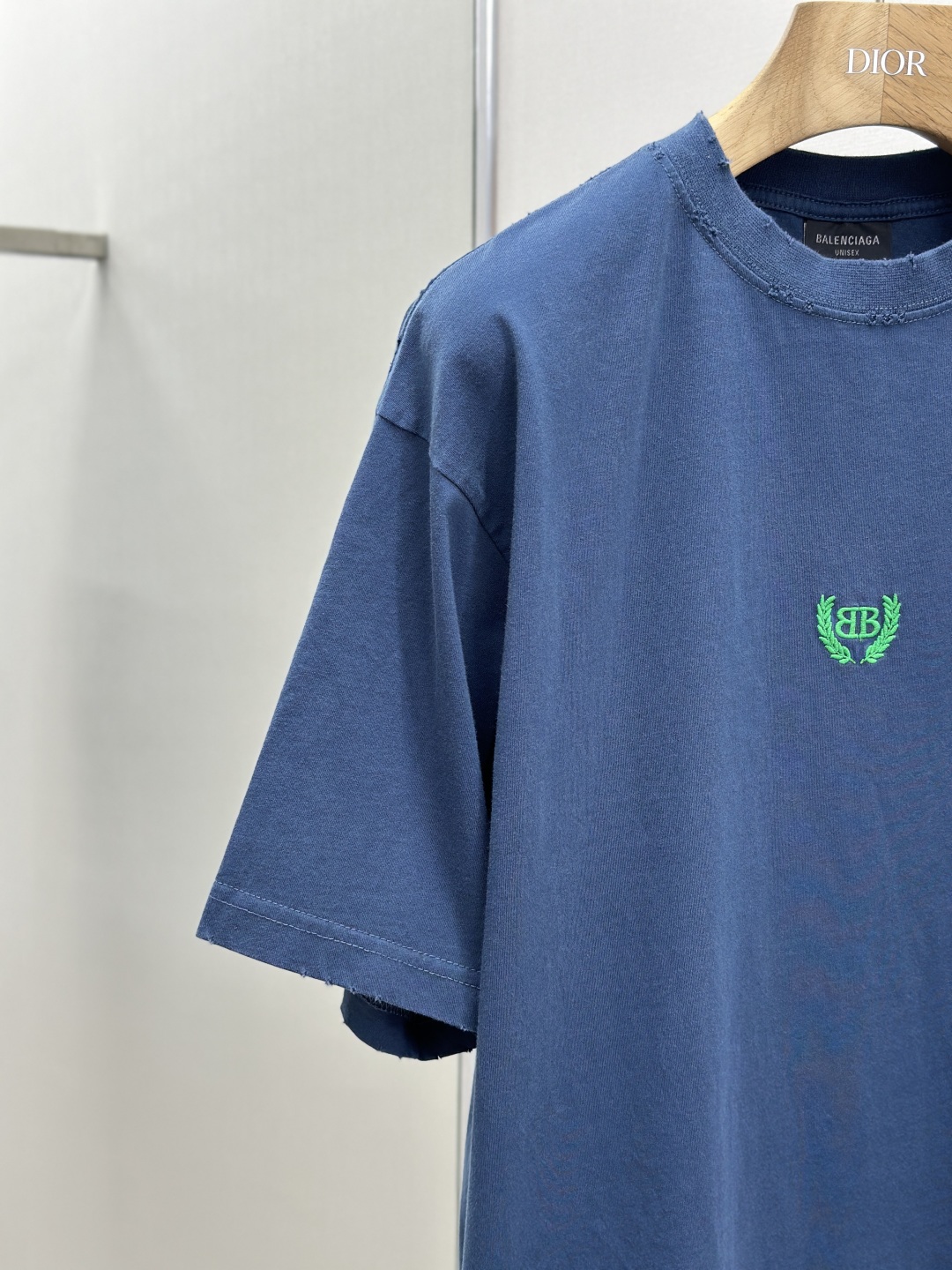 巴黎世家麦穗绣花圆领短 - 图片 5