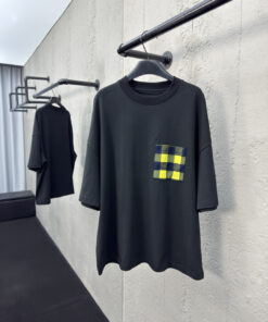 BOTTEGAVENETA格子口袋短袖