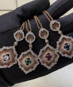 布契拉提项链 新品拉丝镂空分色