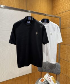 Burberry巴宝莉标识刺绣圆领短袖