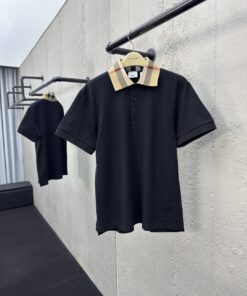 BURBERRY翻领格纹POLO衫工艺_12698